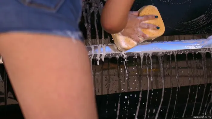 Kelly Greene in Bubble Butt Carwash 2